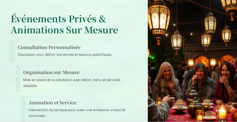 Salon de thé oriental à Versailles pour événements privés et professionnels
